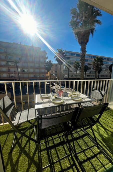 Appartement 20 Mts Plage, Pl Mediterranee, Vue Mer Parking Canet-en-Roussillon Extérieur photo